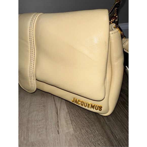 Jacquemus Le Bambimou Padded Leather Shoulder Bag - Ivory $1195 - Picture 10 of 15